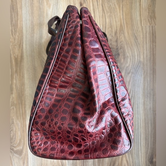 Chocolate Gator Signature Grande Tote by Consuela EUC - Picture 5 of 10